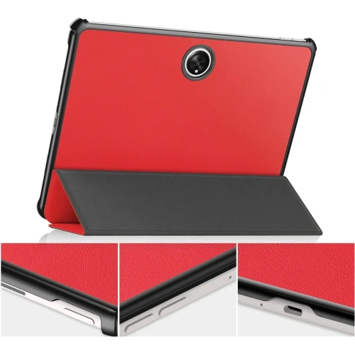 Etui Bizon Case Tab Croc do Oppo Pad 2 / OnePlus Pad czerwone
