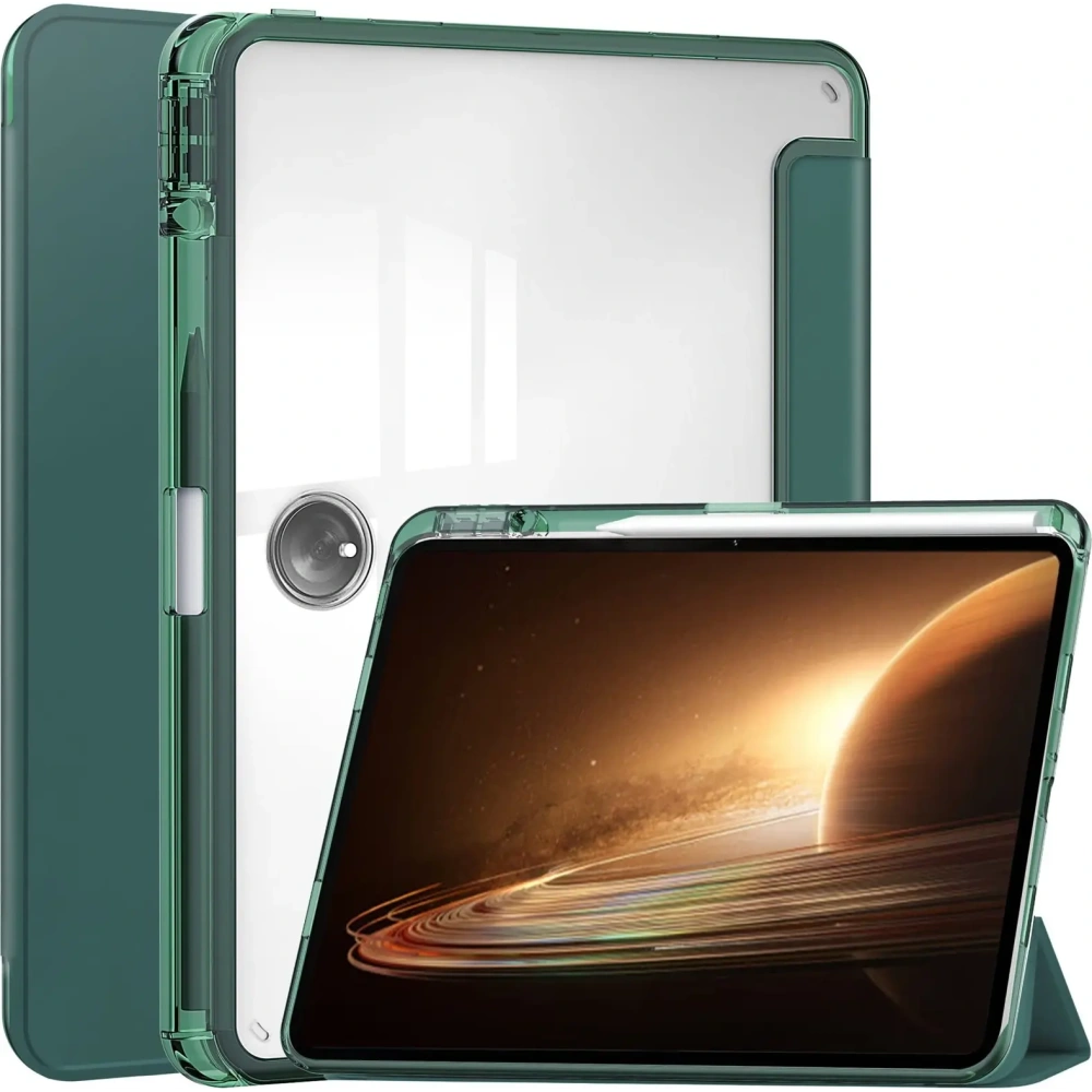 Hurtownia GSM - Caz Bizon Tab Clear Satin Oppo Pad 2 / OnePlus Pad verde închis - BIZ629 - {ean13} - Hurt