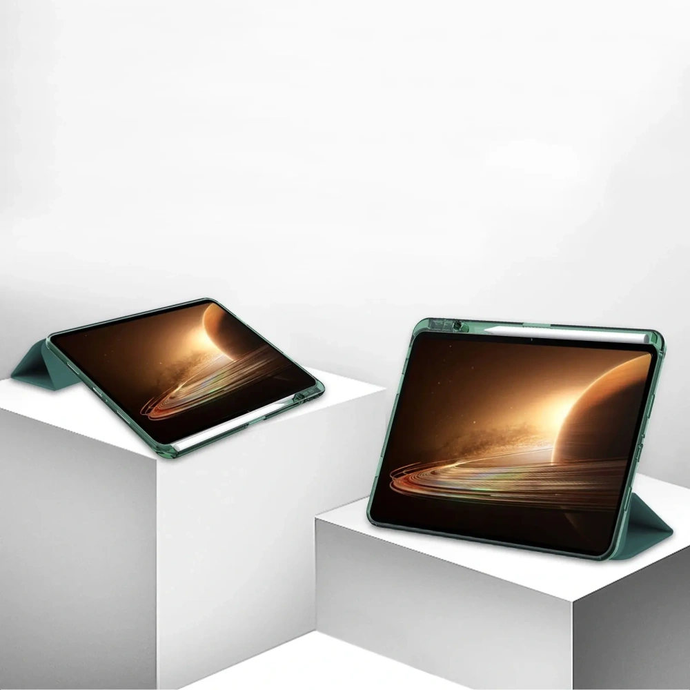 Hurtownia GSM - Caz Bizon Tab Clear Satin Oppo Pad 2 / OnePlus Pad verde închis - BIZ629 - {ean13} - Hurt