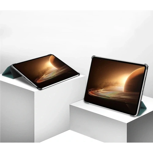 Etui Bizon Case Tab Croc do Oppo Pad 2 / OnePlus Pad ciemnozielone