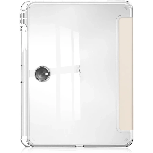 Etui Bizon Case Tab Clear Satin do Oppo Pad 2 / OnePlus Pad beżowe