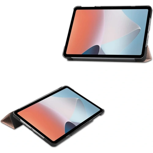 Etui Bizon Case Tab Croc do OPPO Pad Air różowozłote