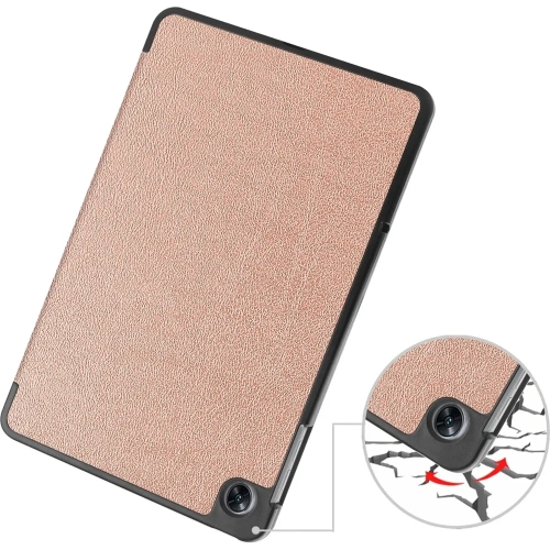 Etui Bizon Case Tab Croc do OPPO Pad Air różowozłote