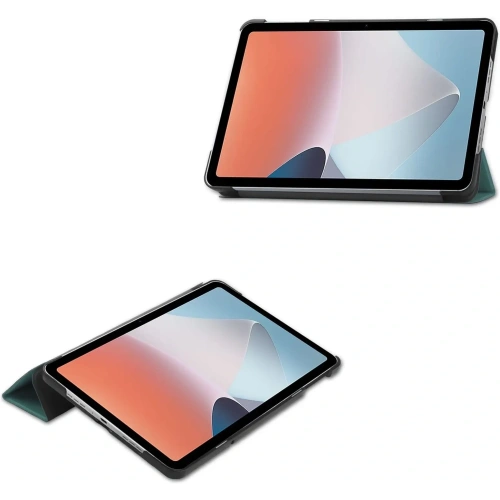 Etui Bizon Case Tab Croc do OPPO Pad Air ciemnozielone