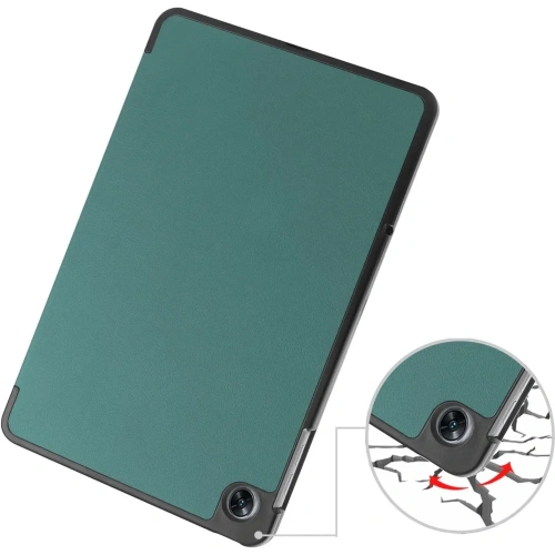 Etui Bizon Case Tab Croc do OPPO Pad Air ciemnozielone