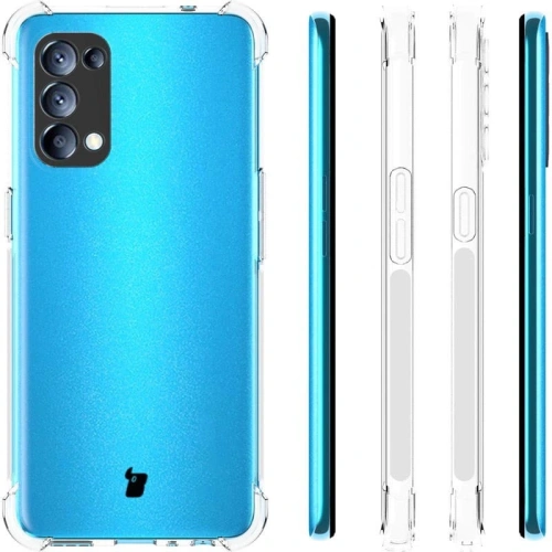 Etui + 2x szkło na ekran Bizon Case Clear Pack do Oppo Reno 5 5G przezroczyste