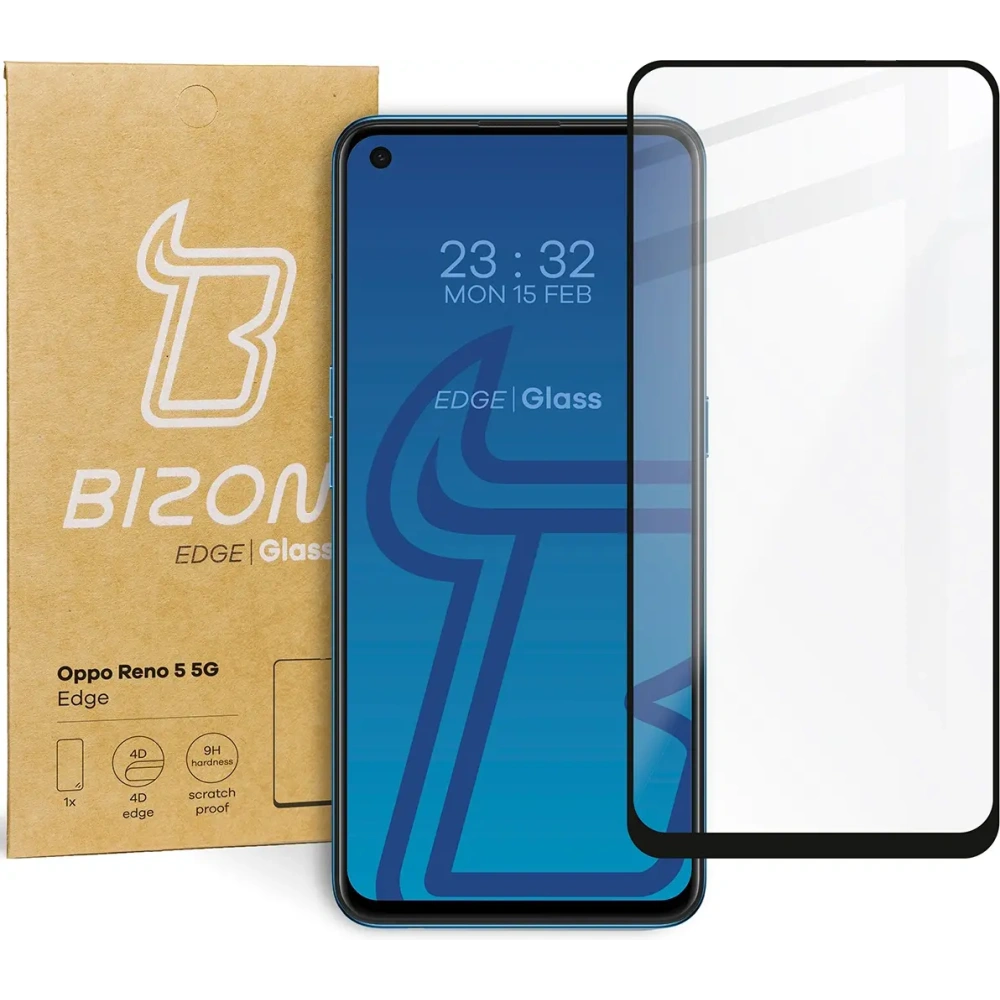Wholesale Bizon Glass Edge Oppo Reno 5 5G black - BIZ644 - {ean13} - Hurt
