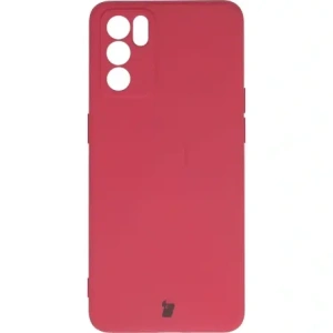 Etui Bizon Case Silicone do Oppo Reno 6 5G ciemny róż