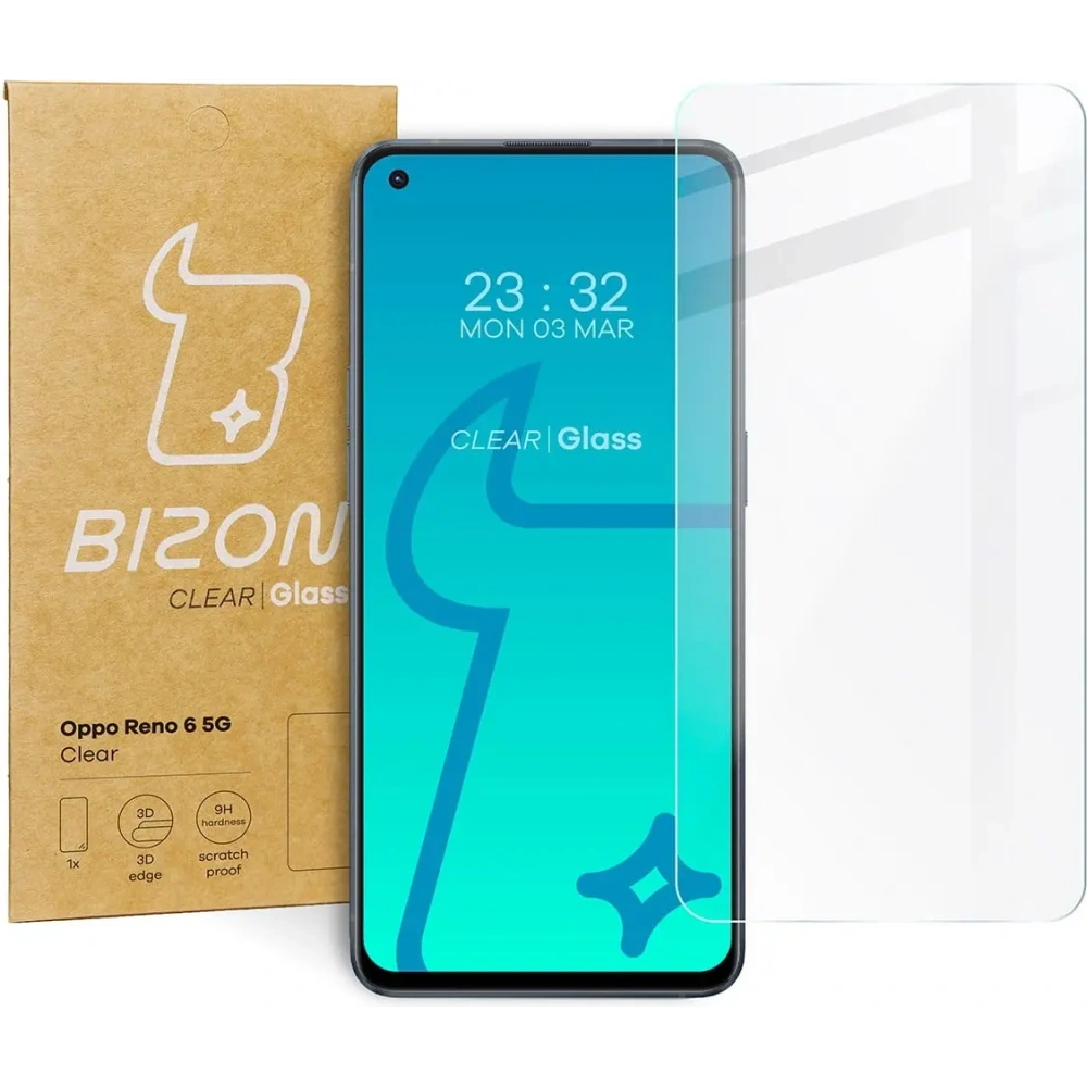 Hurtownia GSM - Bizon Üveg Átlátszó Oppo Reno6 5G - BIZ647 - {ean13} - Hurt