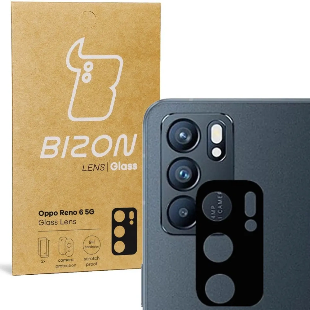 Hurtownia GSM - Bizon Lentilă de Sticlă Oppo Reno 6 5G [2 PACHET] - BIZ649 - {ean13} - Hurt