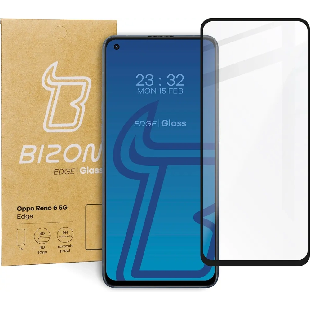 Hurtownia GSM - Bizon Glass Edge Oppo Reno 6 5G negru - BIZ650 - {ean13} - Hurt