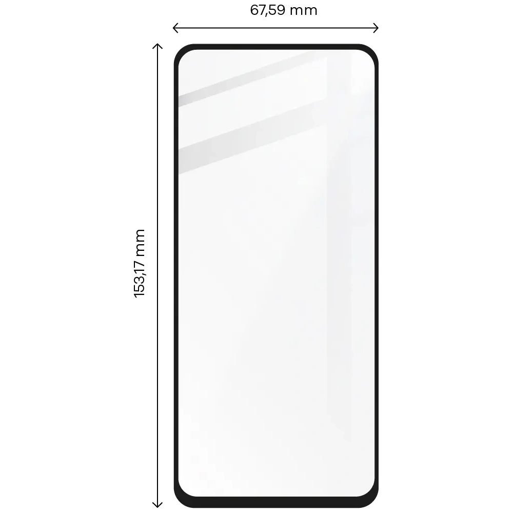Hurtownia GSM - Bizon Glass Edge Oppo Reno 6 5G fekete - BIZ650 - {ean13} - Hurt