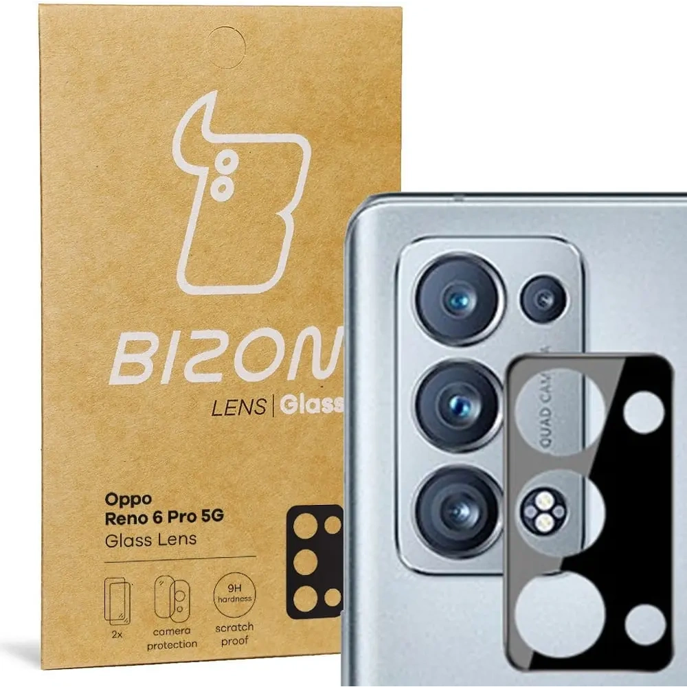 Hurtownia GSM - Bizon üveg lencse Oppo Reno 6 Pro 5G [2 Csomag] - BIZ652 - {ean13} - Hurt