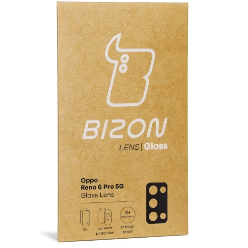 Szkło na aparat Bizon Glass Lens do Oppo Reno 6 Pro 5G [2 PACK]
