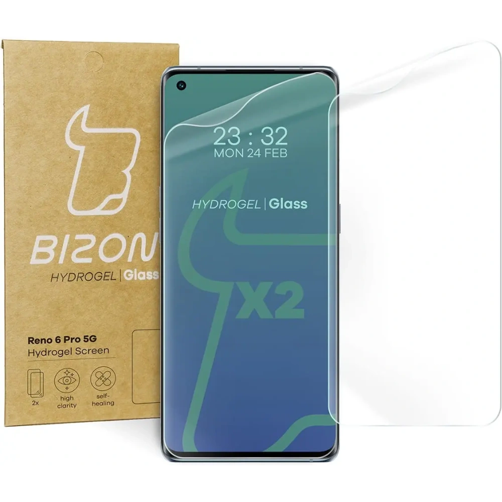 Wholesale Bizon Glass Hydrogel Reno 6 Pro 5G [2 PACK] - BIZ653 - {ean13} - Hurt