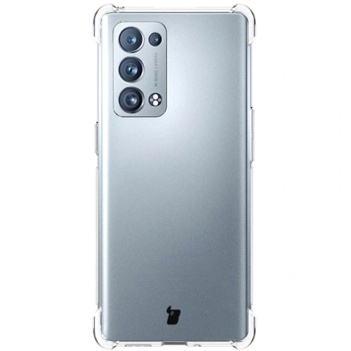 Etui + 2x folia Bizon Case Clear Pack do Oppo Reno 6 Pro 5G przezroczyste