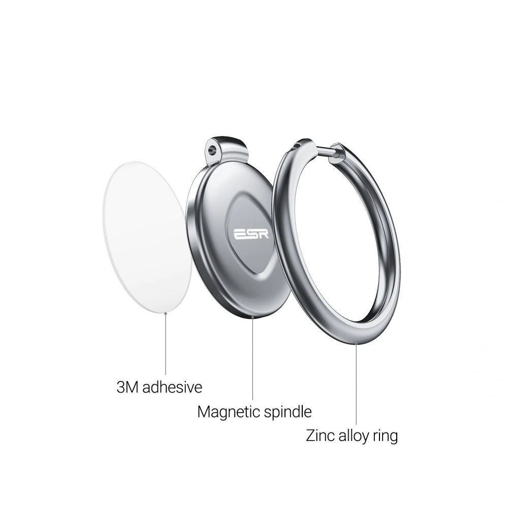 Wholesale ESR Magnetic Phone Ring Silver - ESR026SLV - {ean13} - Hurt