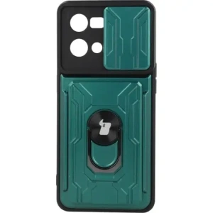 Hurtownia GSM - Etui Bizon Case Camshield Card Slot Ring pro Oppo Reno 7 4G zelené - BIZ657 - {ean13} - Hurt