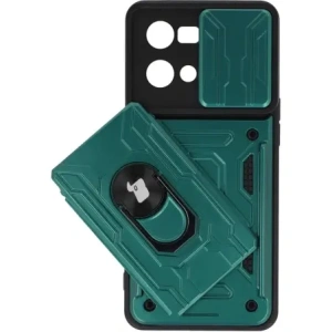 Hurtownia GSM - Etui Bizon Case Camshield Card Slot Ring pro Oppo Reno 7 4G zelené - BIZ657 - {ean13} - Hurt