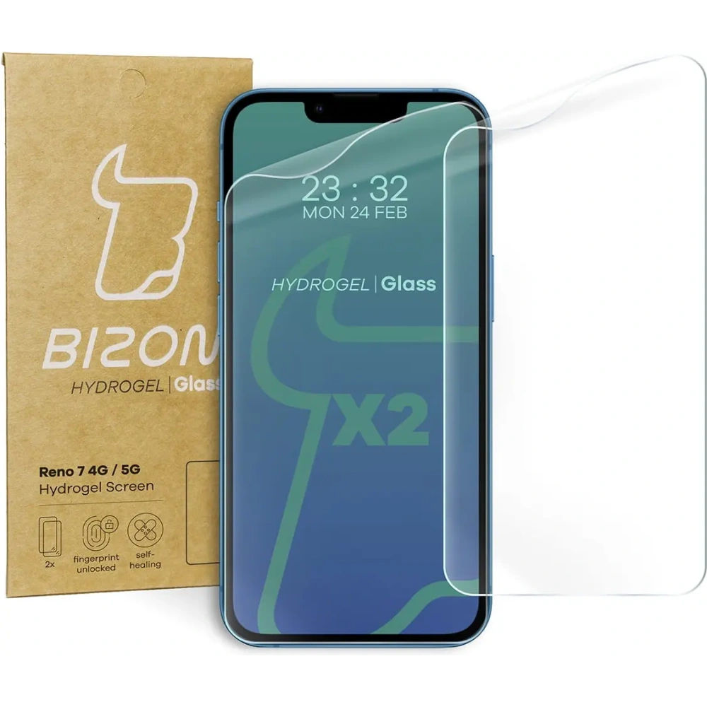 Wholesale Bizon Glass Hydrogel Reno 7 4G / 5G [2 PACK] - BIZ661 - {ean13} - Hurt