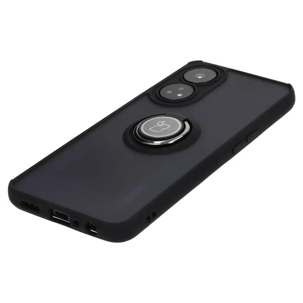 Wholesale Bizon Case Hybrid Ring Oppo Reno8 T smoky with a black frame - BIZ665 - {ean13} - Hurt