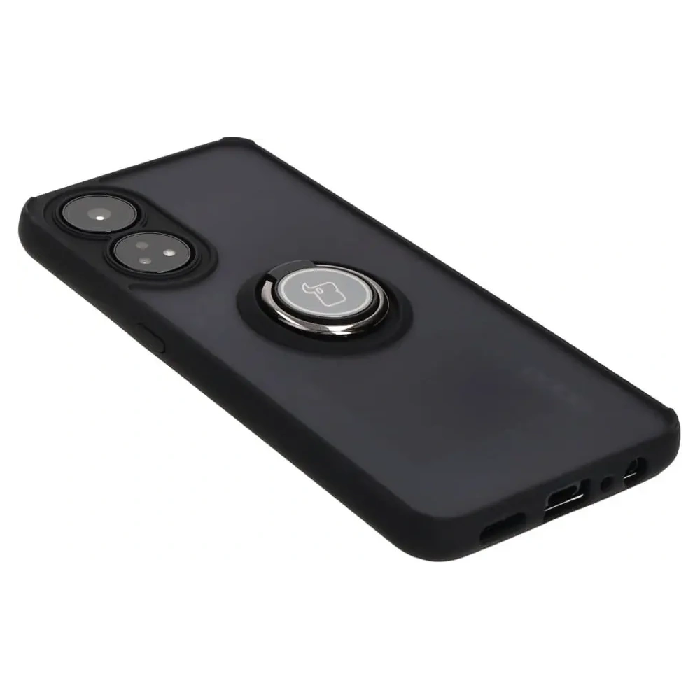 Wholesale Bizon Case Hybrid Ring Oppo Reno8 T smoky with a black frame - BIZ665 - {ean13} - Hurt