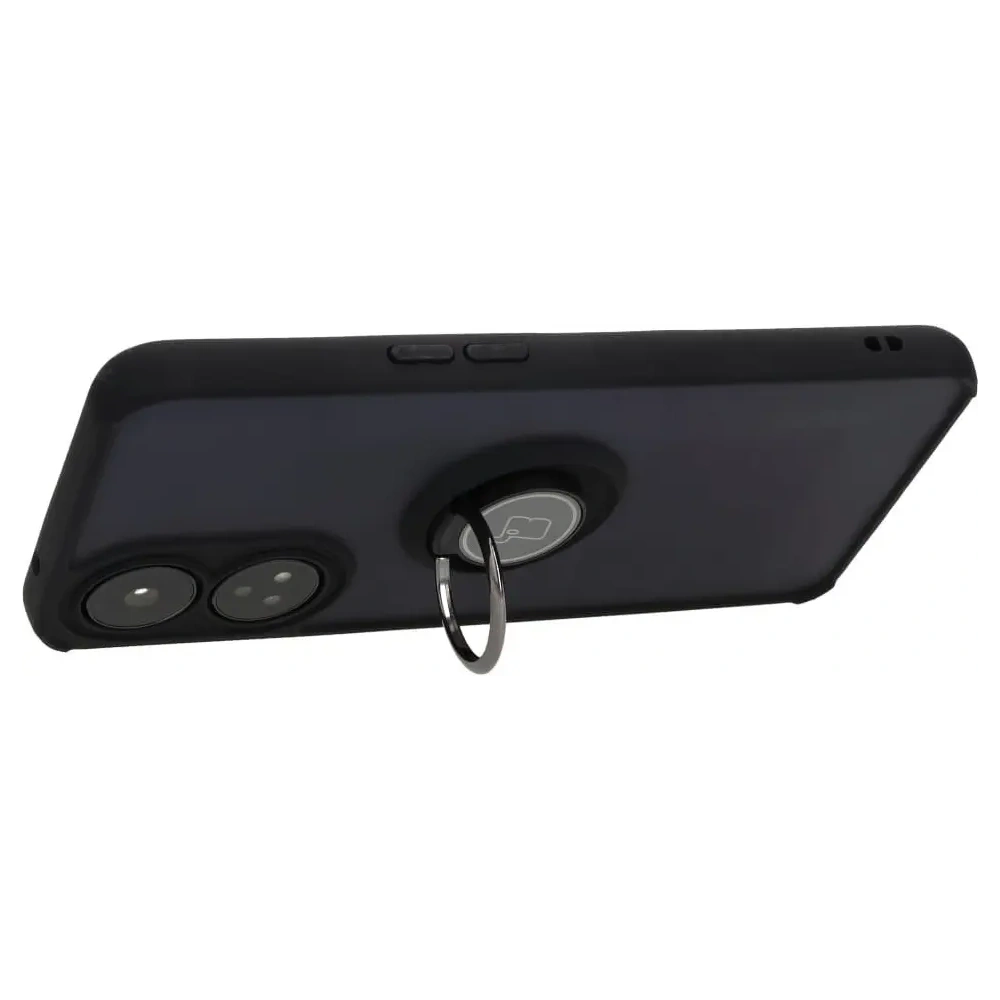 Wholesale Bizon Case Hybrid Ring Oppo Reno8 T smoky with a black frame - BIZ665 - {ean13} - Hurt