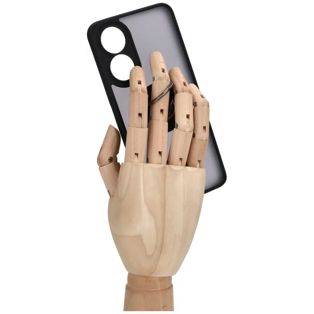 Hurtownia GSM - Bizon Case Hybrid Gyűrű Oppo Reno8 T füstös fekete kerettel - BIZ665 - {ean13} - Hurt