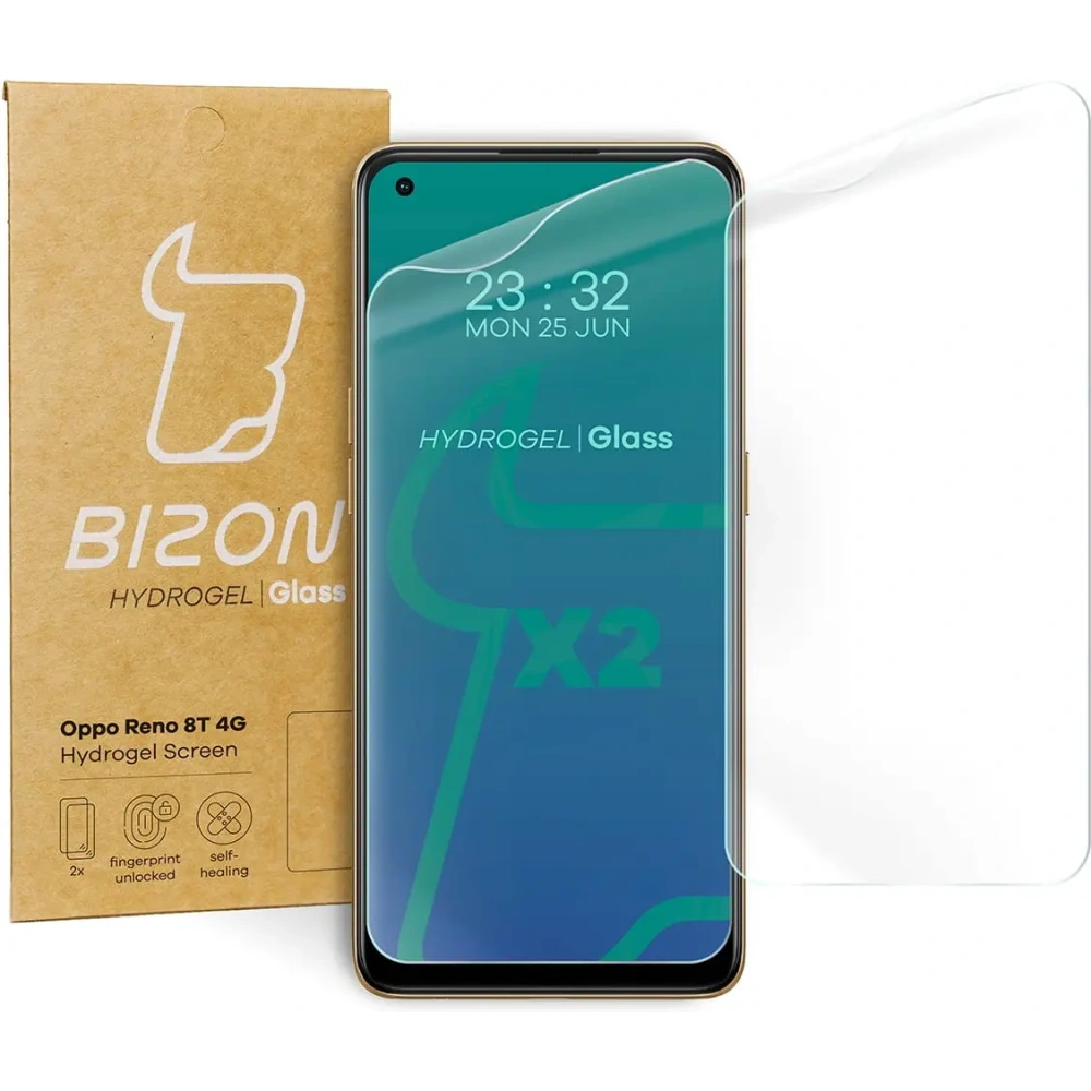 Hurtownia GSM - Bizon Glass Hydrogel Oppo Reno 8T 4G [2 CSOMAG] - BIZ666 - {ean13} - Hurt
