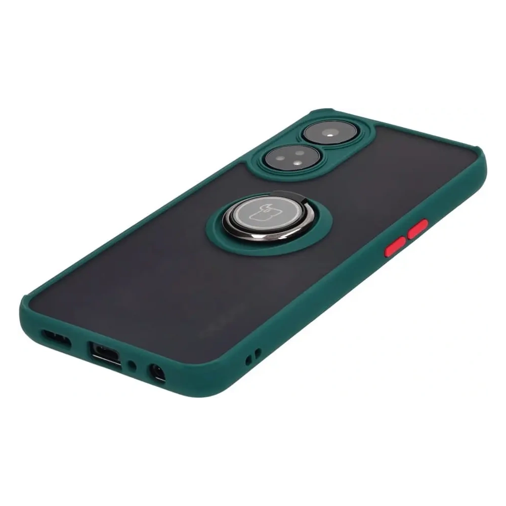Hurtownia GSM - Bizon Case Hybrid Gyűrű Oppo Reno8 T füstös színben, sötétzöld kerettel - BIZ667 - {ean13} - Hurt