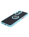 Hurtownia GSM - Bizon Caz Hibrid Ring Oppo Reno8 T fumuriu cu un cadru albastru deschis - BIZ668 - {ean13} - Hurt