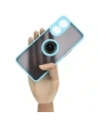 Hurtownia GSM - Bizon Case Hybrid Ring Oppo Reno8 T füstös színben, világoskék kerettel - BIZ668 - {ean13} - Hurt