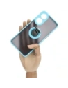 Hurtownia GSM - Bizon Case Hybrid Ring Oppo Reno8 T füstös színben, világoskék kerettel - BIZ668 - {ean13} - Hurt