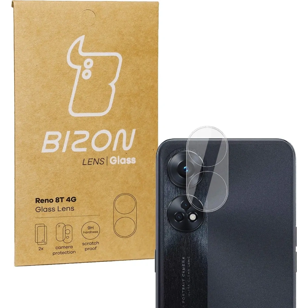 Hurtownia GSM - Bizon üveg lencse Reno 8T 4G [2 CSOMAG] - BIZ669 - {ean13} - Hurt