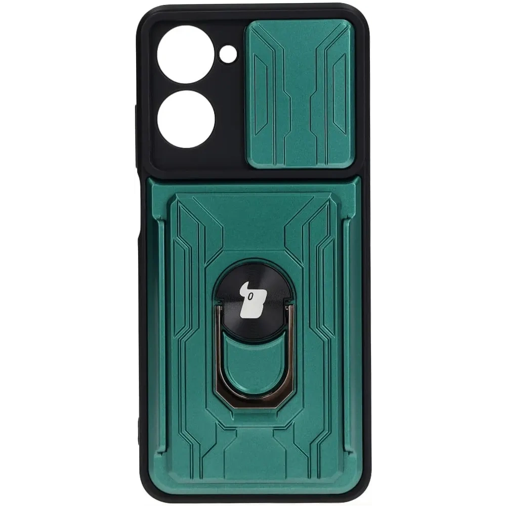 Wholesale Bizon Case Camshield Card Slot Ring Realme 10 4G green - BIZ672 - {ean13} - Hurt