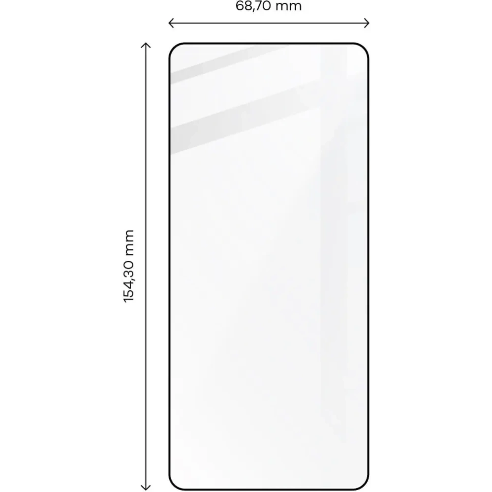 Hurtownia GSM - Szkło hartowane Bizon Glass Edge 2 do Realme 10 4G czarne - BIZ673 - {ean13} - Hurt