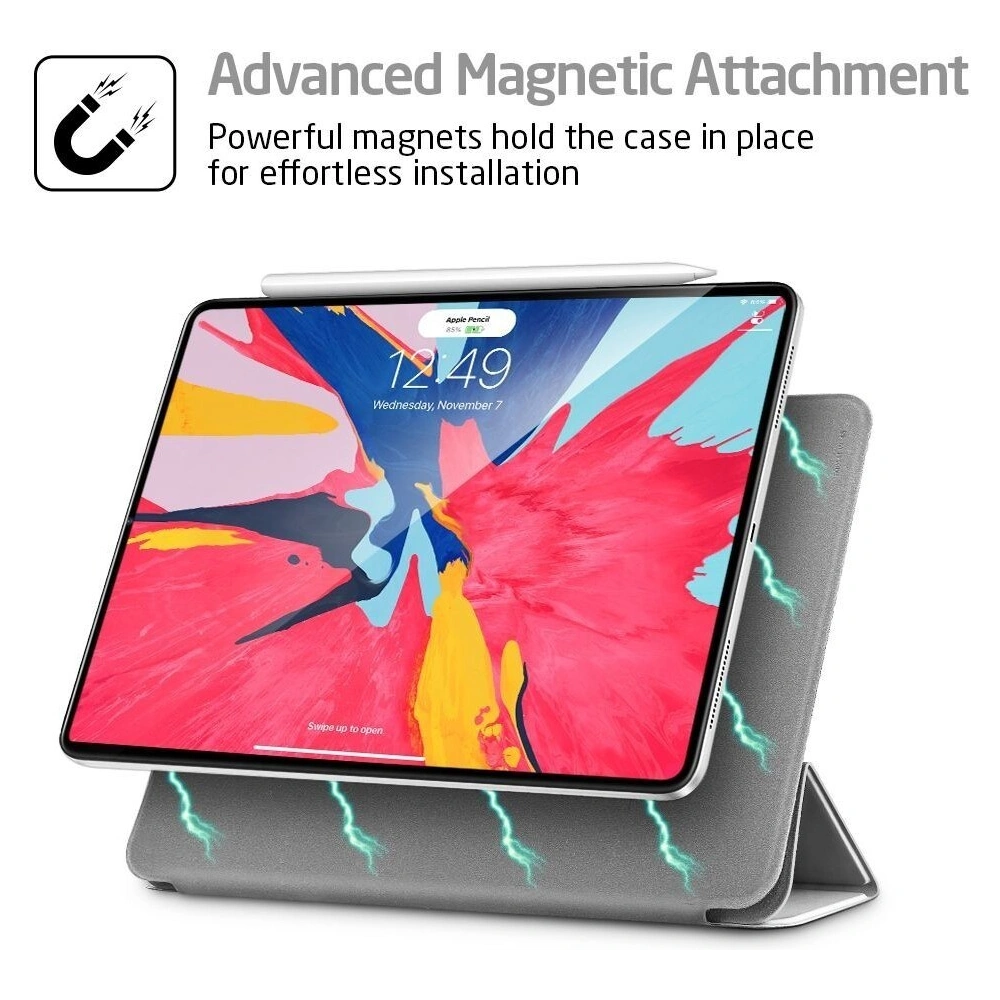 Hurtownia GSM - Etui ESR Magnetic Yippee Apple iPad Pro 12.9 2018 (3. generacji) Grey - ESR031GRY - {ean13} - Hurt