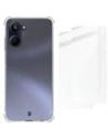 Bizon Case Clear Pack Hülle + 2x Schutzglas für Realme 10 4G klar