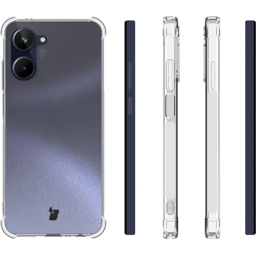 Etui + 2x szkło na ekran Bizon Case Clear Pack do Realme 10 4G przezroczyste