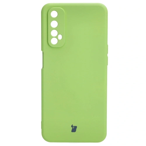 Etui Bizon Case Silicone Sq do Realme 7 jasnozielone