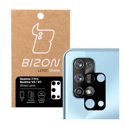 Szkło na aparat Bizon Glass Lens do Realme 7 Pro [2 PACK]