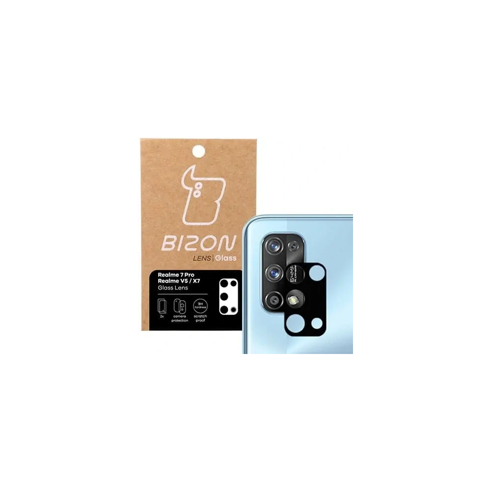 Hurtownia GSM - Szkło na aparat Bizon Glass Lens do Realme 7 Pro [2 PACK] - BIZ684 - {ean13} - Hurt
