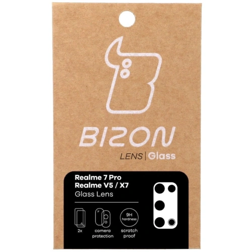Szkło na aparat Bizon Glass Lens do Realme 7 Pro [2 PACK]