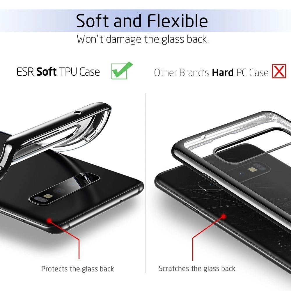 Hurtownia GSM - ESR Samsung Case Essential Galaxy S10 Schwarz - ESR032BLK - {ean13} - Hurt