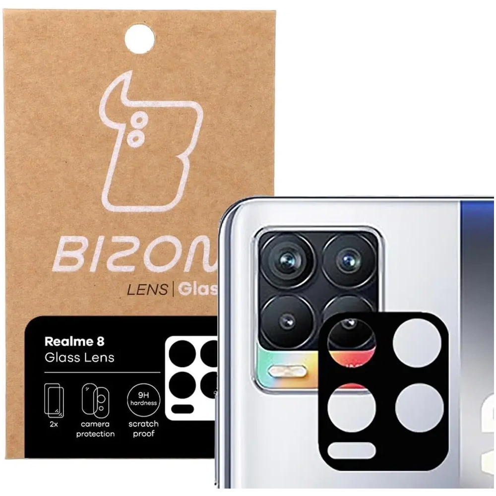 Hurtownia GSM - Bizon üveg lencse Realme 8 [2 PACK] - BIZ687 - {ean13} - Hurt