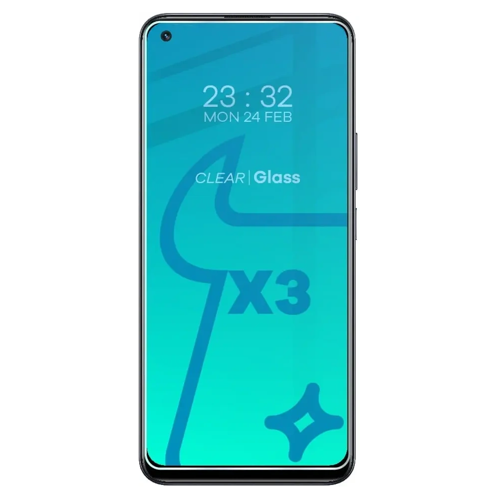 Wholesale Bizon Glass Clear tempered glass - 3 pcs. + lens glass Realme 8 Pro - BIZ689 - {ean13} - Hurt