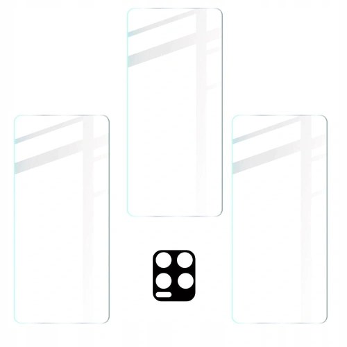 Szkło hartowane Bizon Glass Clear - 3 szt. + obiektyw Realme 8 Pro