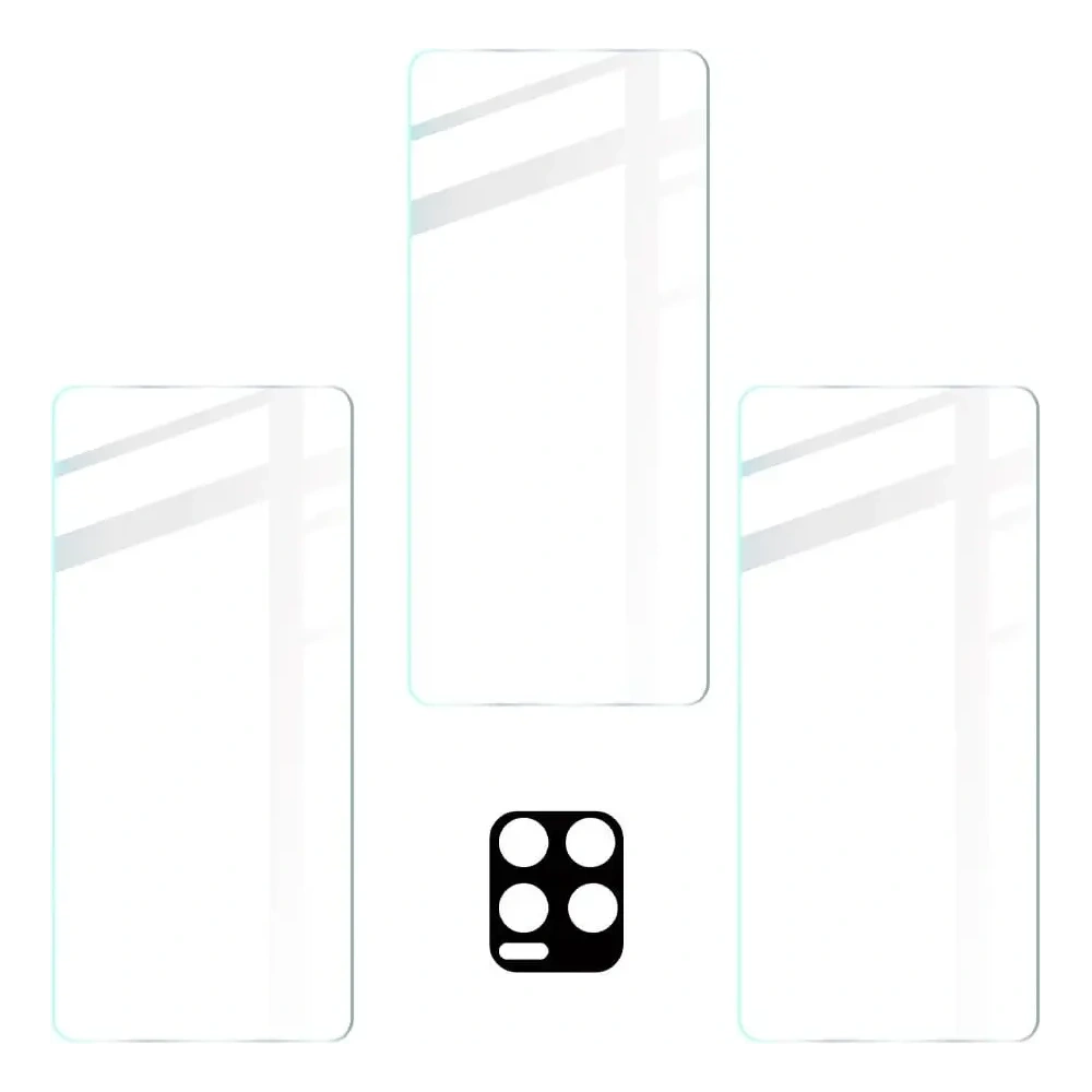 Wholesale Bizon Glass Clear tempered glass - 3 pcs. + lens glass Realme 8 Pro - BIZ689 - {ean13} - Hurt