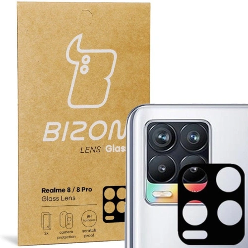 Szkło na aparat Bizon Glass Lens do Realme 8 4G / 8 Pro [2 PACK]