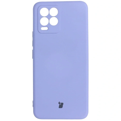 Etui Bizon Case Silicone do Realme 8 / 8 Pro jasnofioletowe